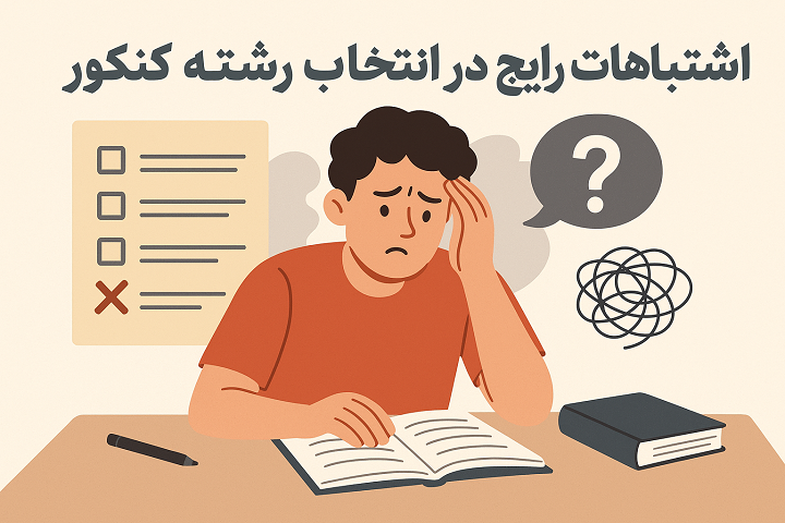 راهنمای جامع انتخاب رشته کنکور: ۱۲ اشتباه رایج که آینده‌تان را تحت تأثیر قرار می‌دهد